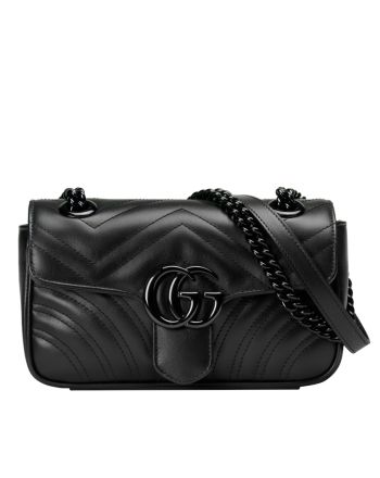 Gucci GG Marmont Quilted Mini Bag Black