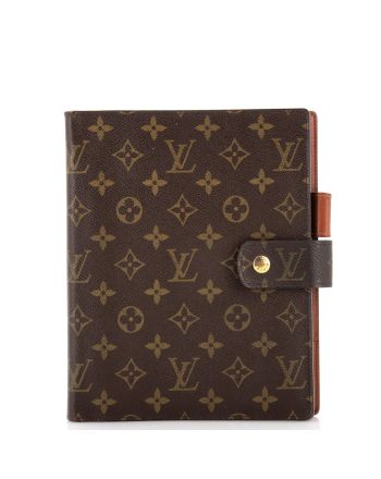 Ring Agenda Cover Monogram Canvas GM